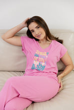 Pijama Pantalón Manga Corta. Free Spirit.