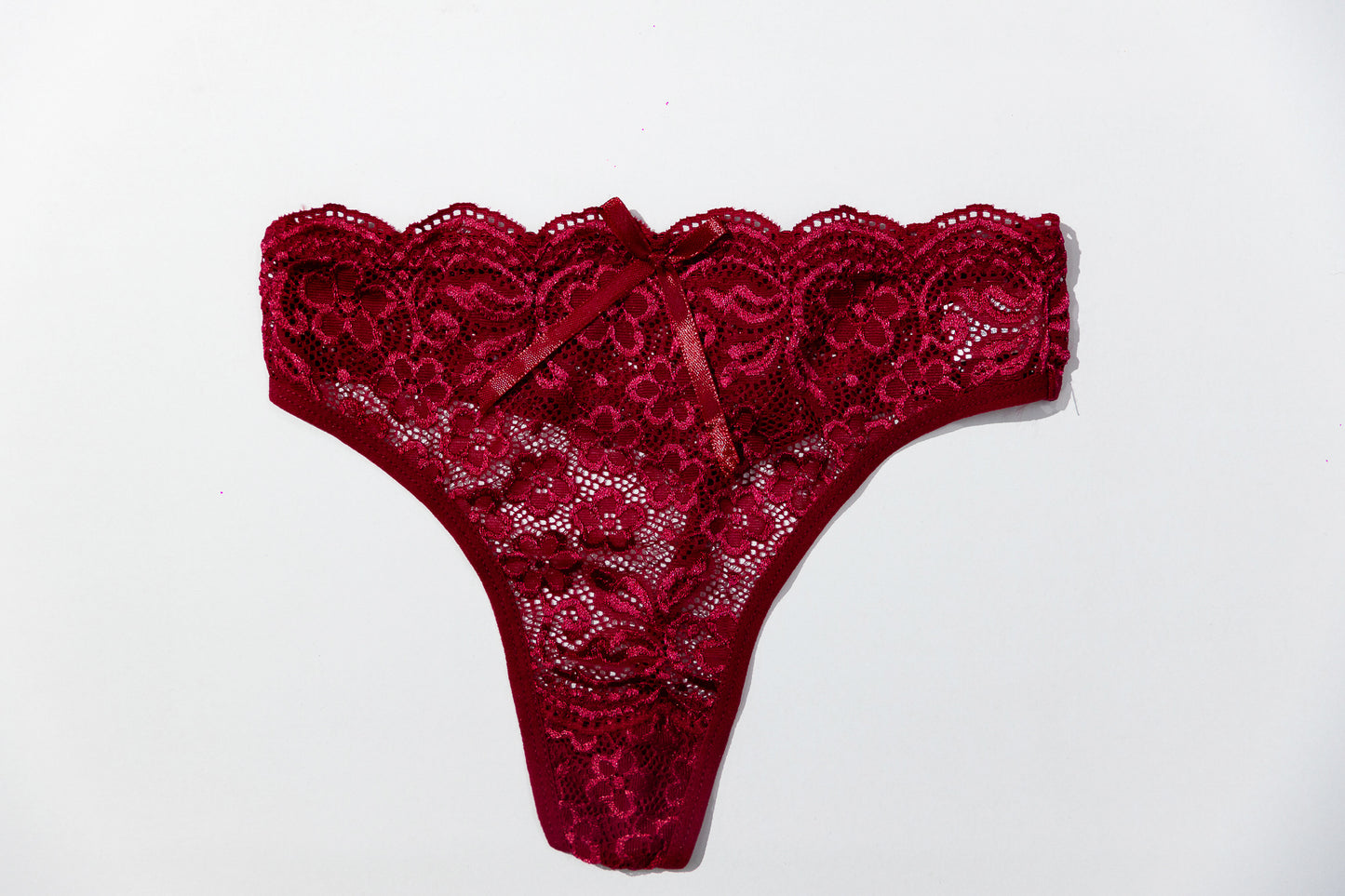 Tanga Encaje con Lazo
