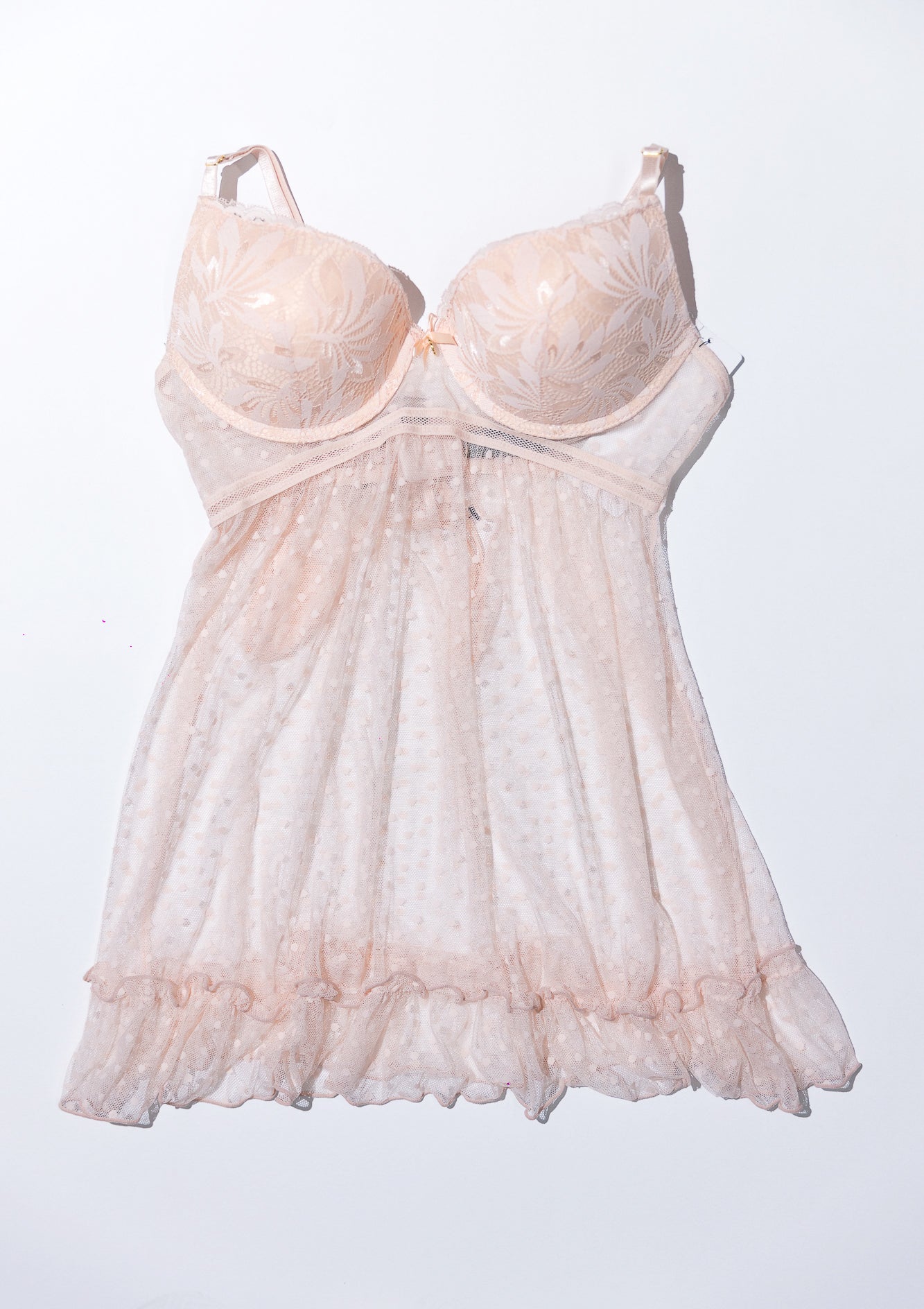 Baby Doll Rosa Encaje Carrie Amber CA2026