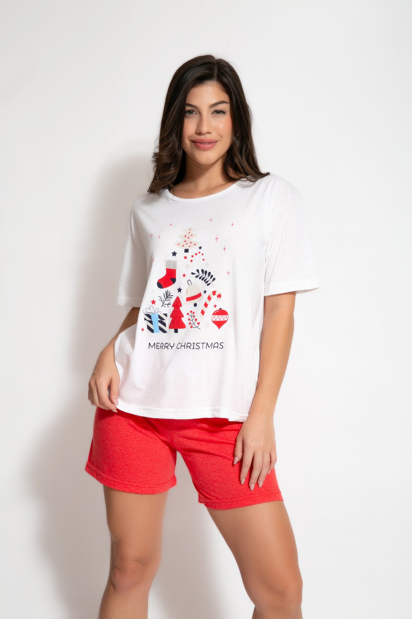 Pijama Boxer MC. Merry Christmas.
