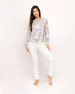 PIJAMA BUZO ML. SOFT PEACH
