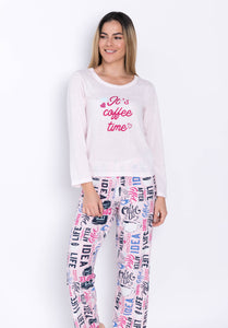 Pijama Pantalón, Manga Larga. Beautiful Collection.