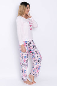 Pijama Pantalón, Manga Larga. Beautiful Collection.
