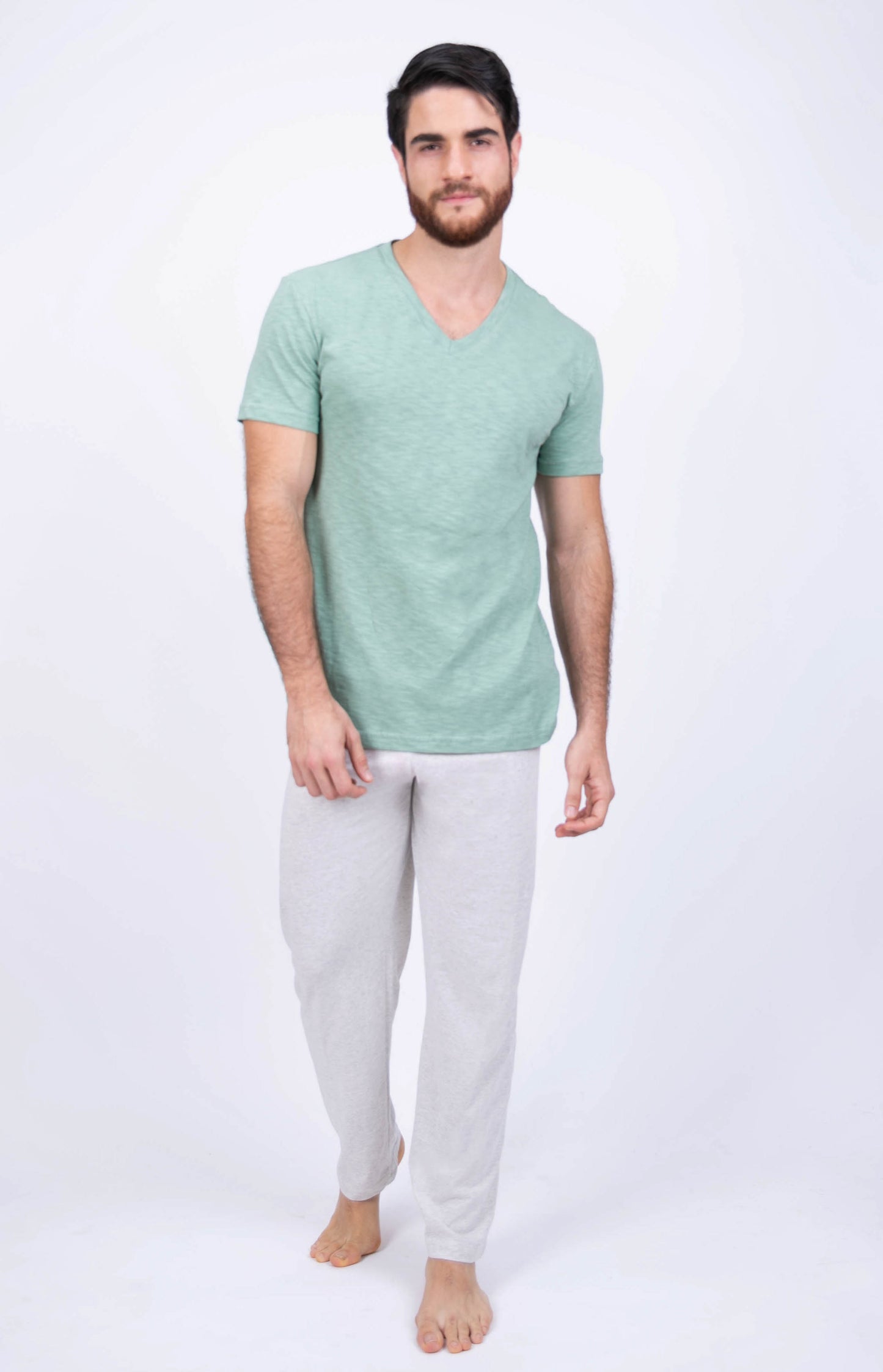 Pijama Pantalón, Manga Corta. Hombre. Sueños de Algodón.