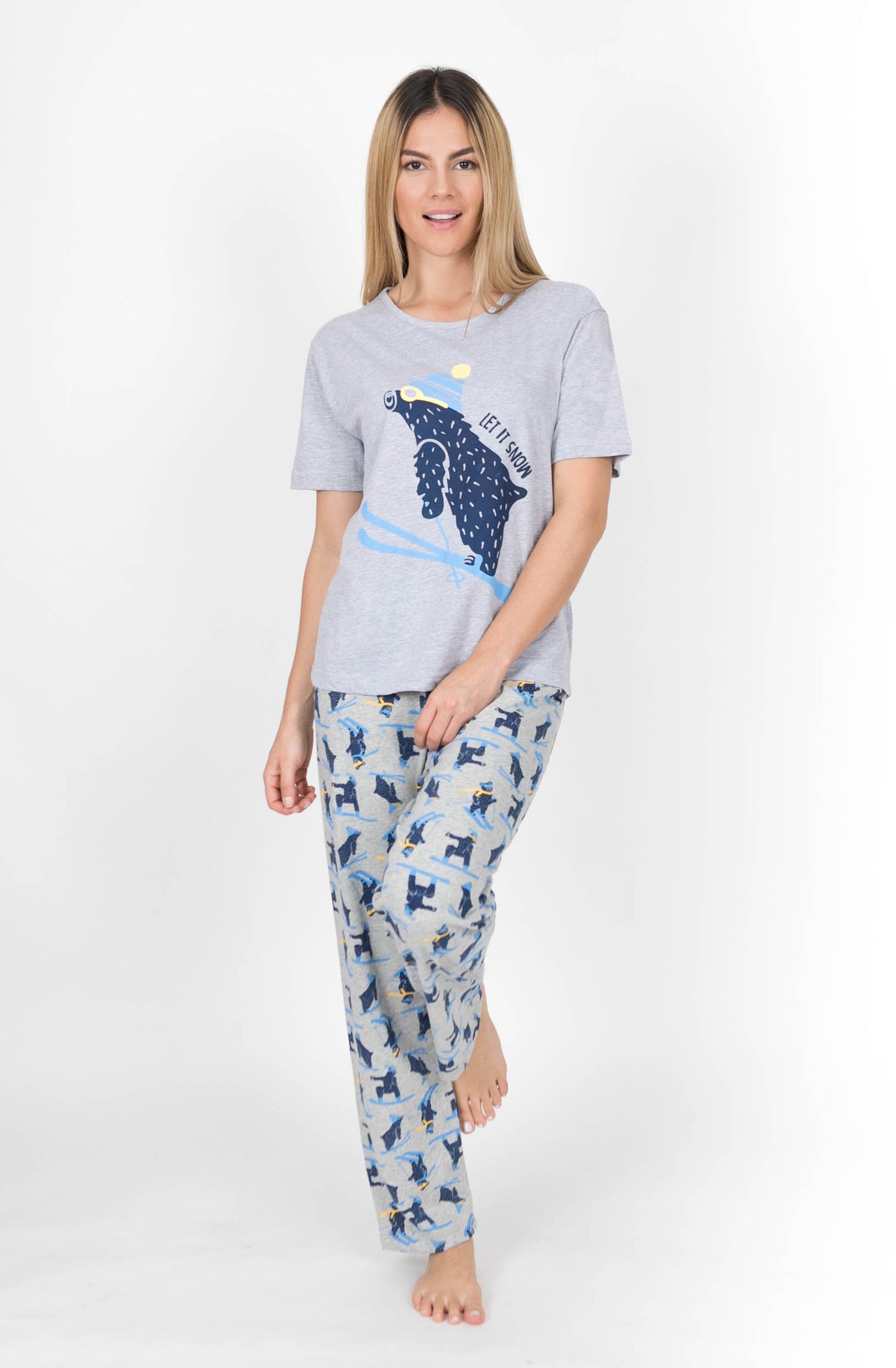 Pijama Pantalón Manga Corta. Merry Christmas Collection.