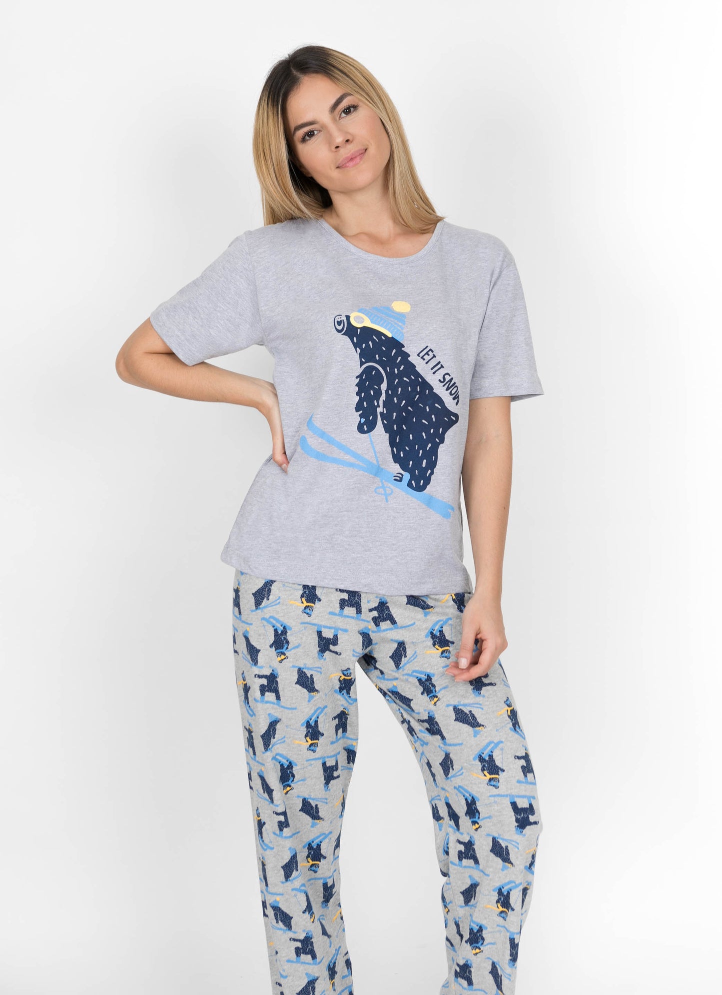 Pijama Pantalón Manga Corta. Merry Christmas Collection.