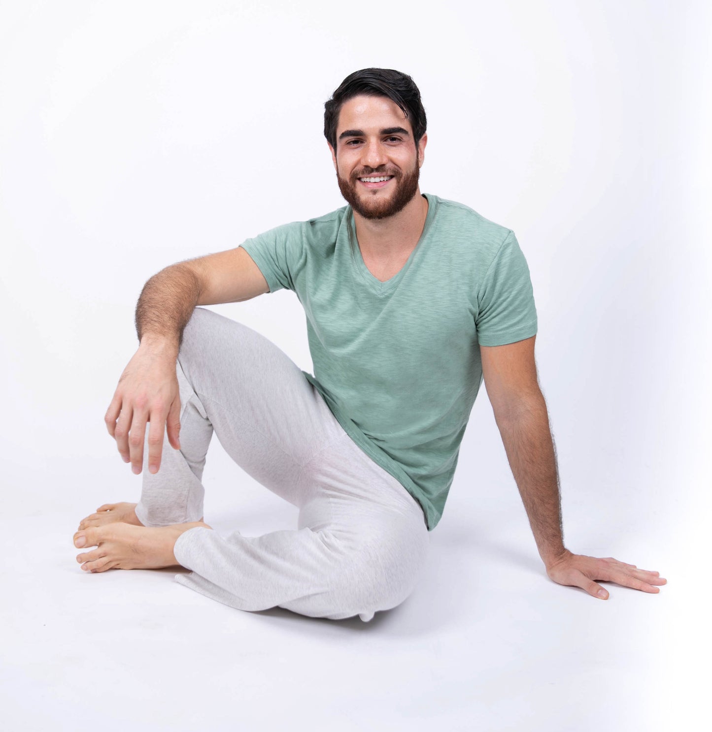 Pijama Pantalón, Manga Corta. Hombre. Sueños de Algodón.