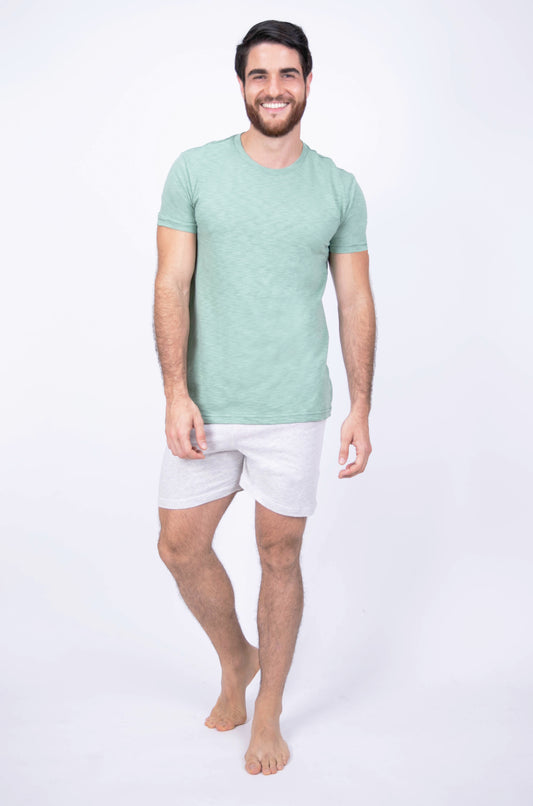 Pijama Bóxer, Manga Corta. Hombre. Sueños de Algodón.