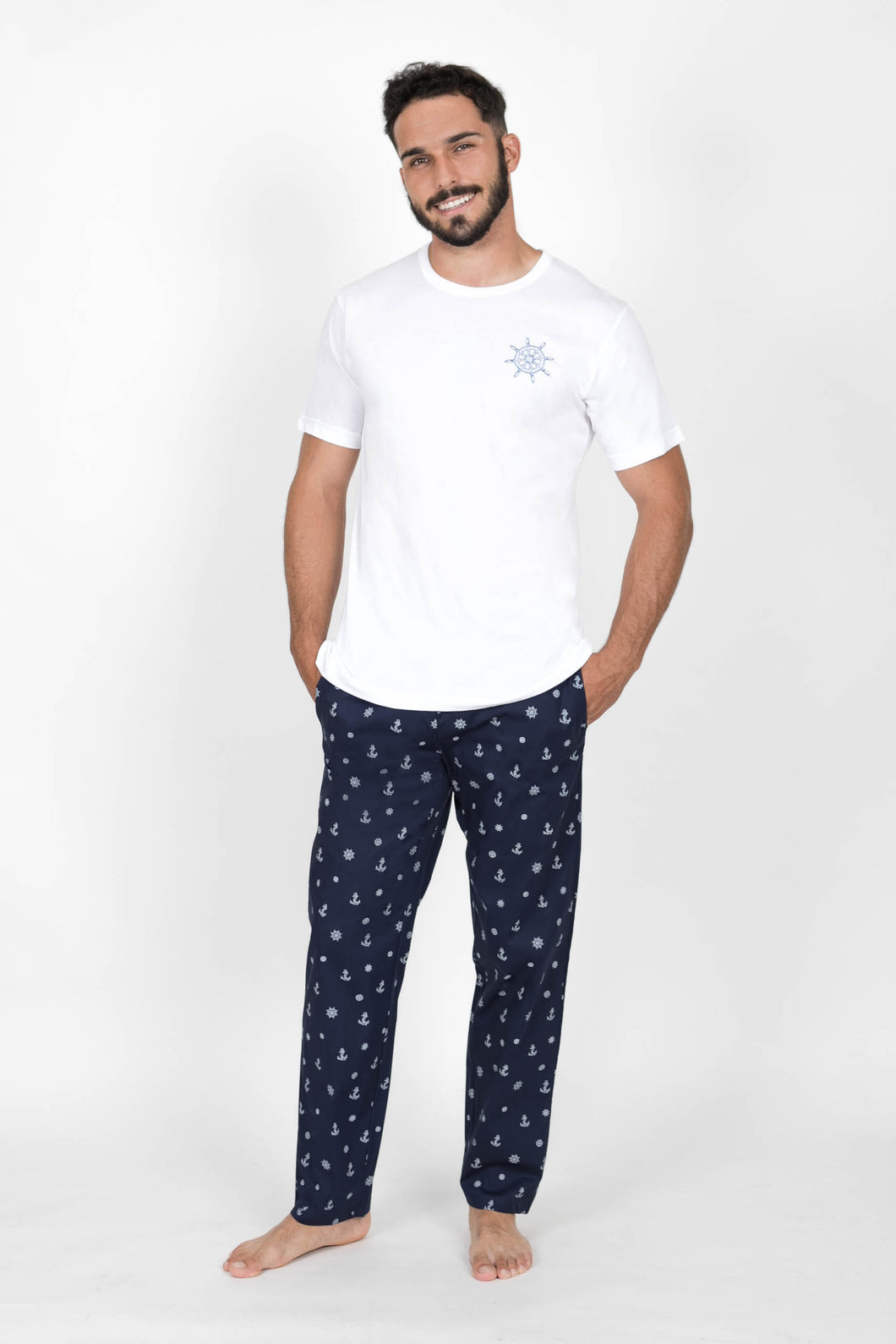 Pijama Pantalón, Manga Corta. Grand Sailor Collection.