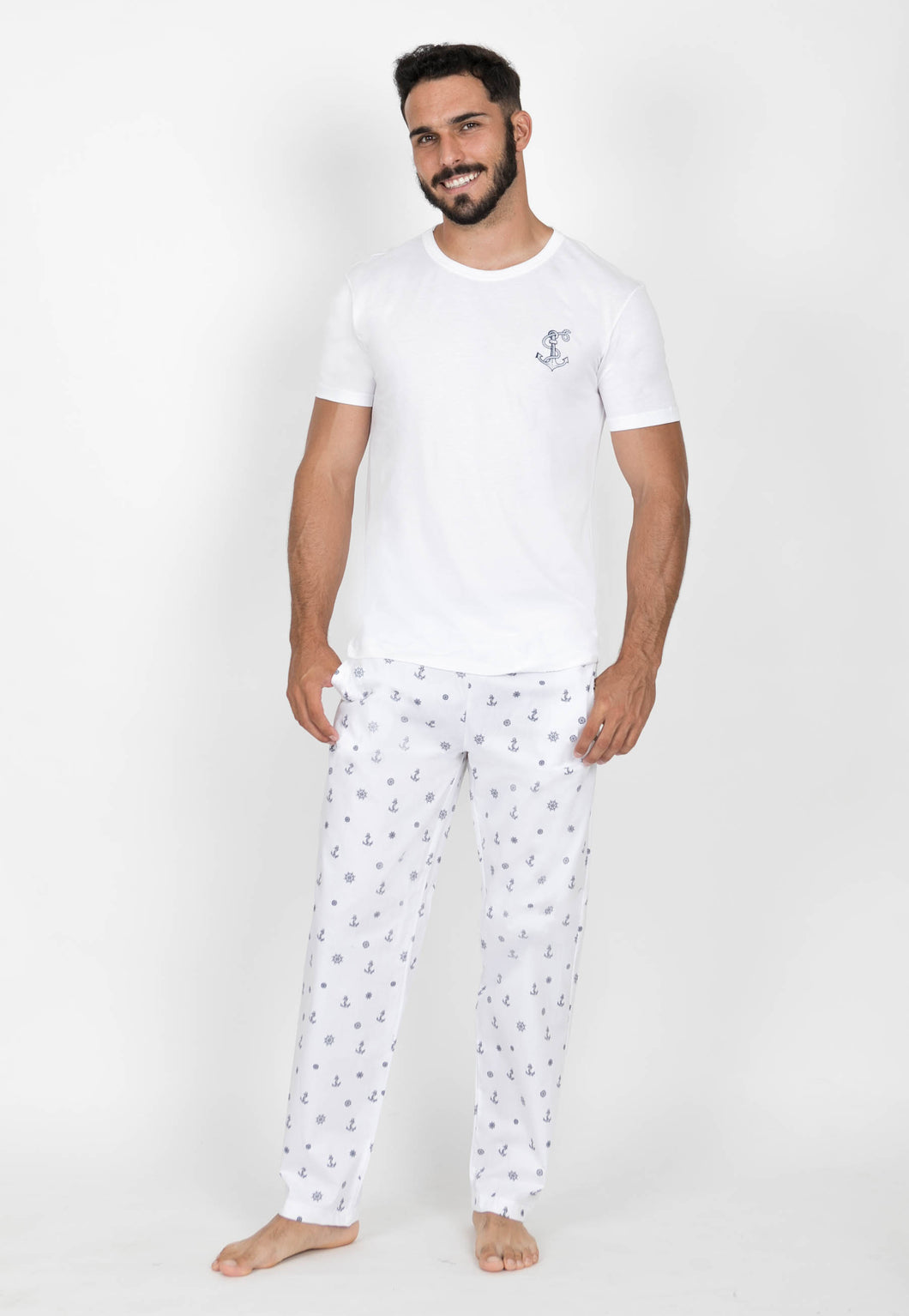 Pijama Pantalón, Manga Corta. Grand Sailor Collection.