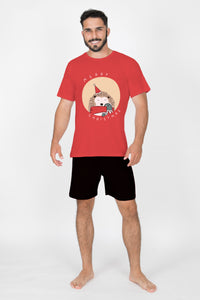 Pijama Bóxer, Manga Corta. Hombre. Merry Christmas Collection.